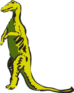 Standing Dinosaur Clip Art